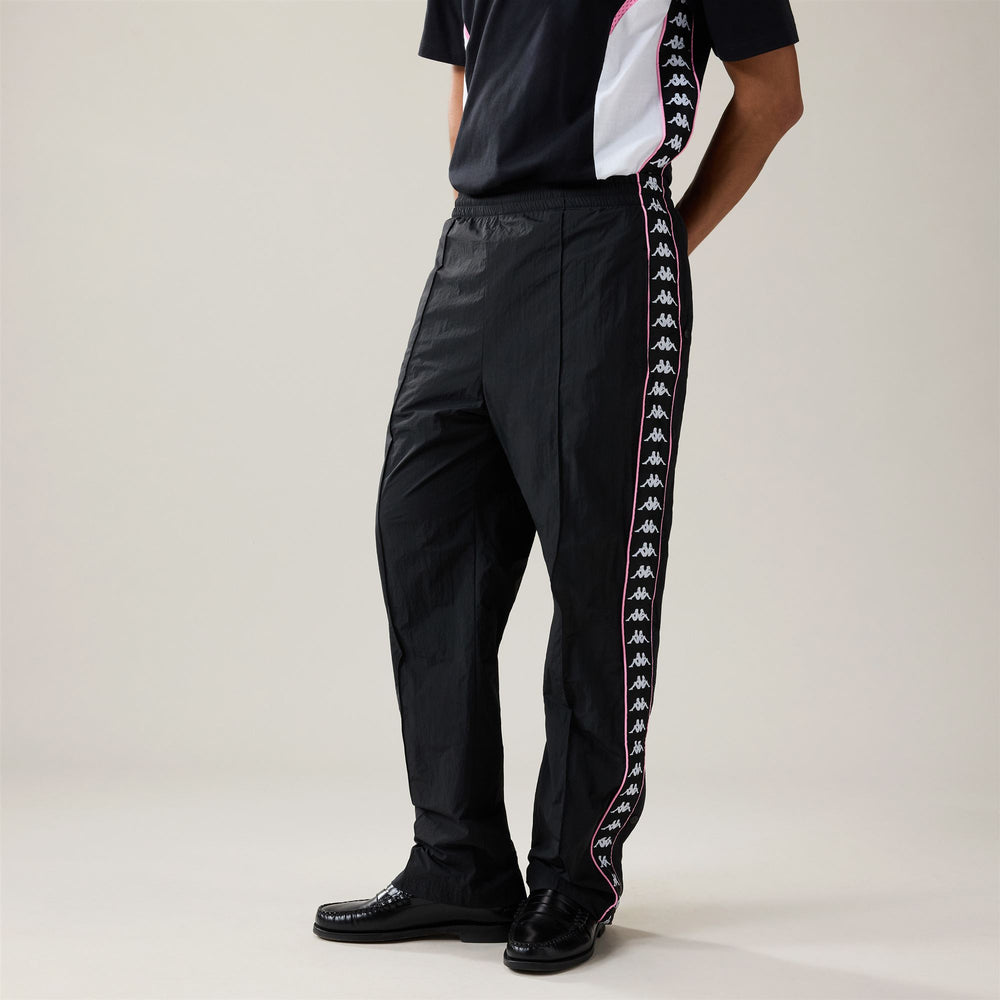 Pants_Man_ SEBASTIAN_Sport Trousers_Black - Pink Prism - White - Commercial 2