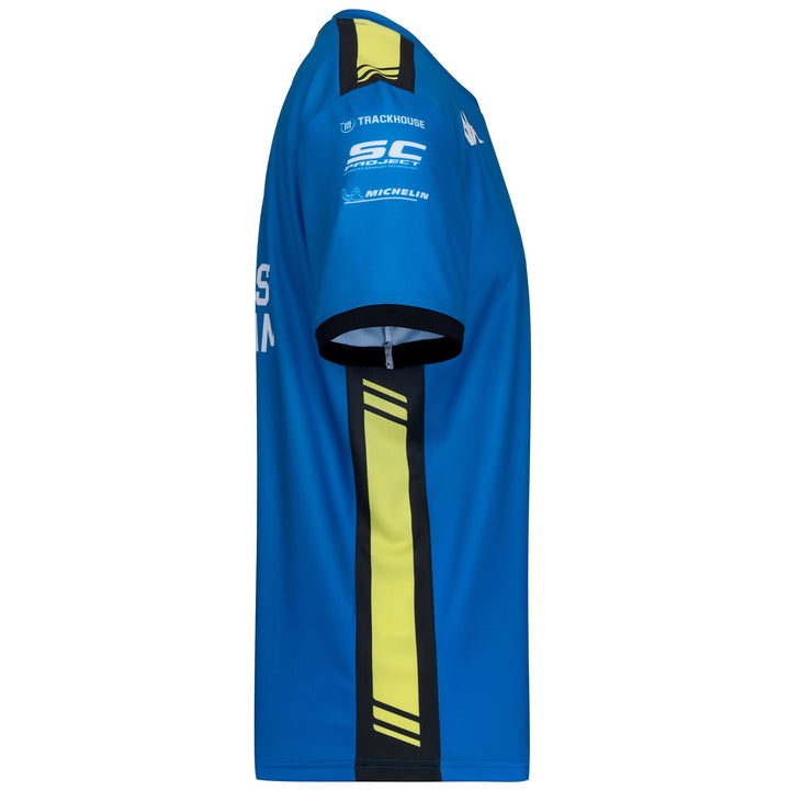 Polo Shirts_Man_ACRATRE TRACKHOUSE_Polo_Blue Diva - Grey Antrachite - NEON Yellow - Commercial 3