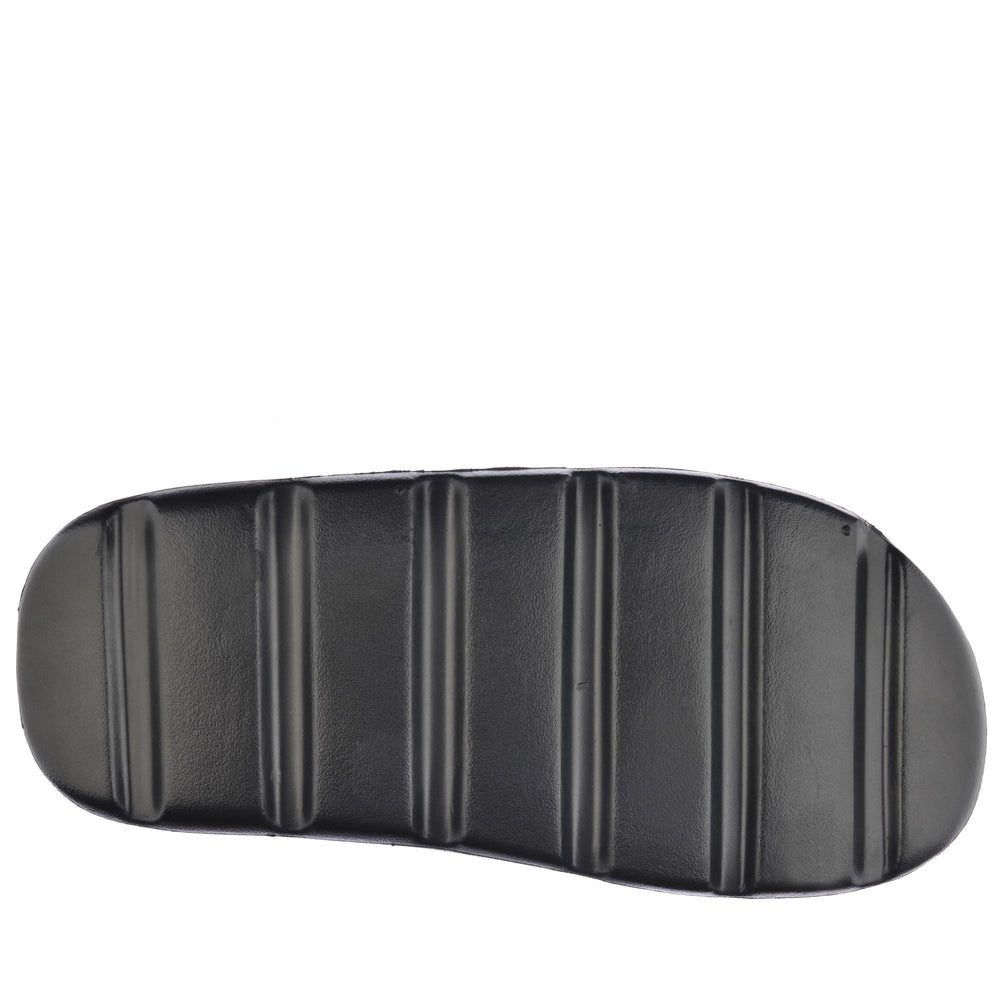 Flip-Flops_UNISEX_  PLUME 1_Stripe_Black - Black - DressedFront