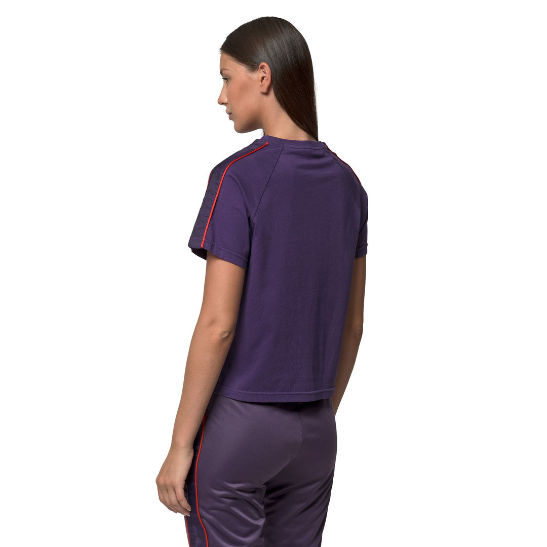 T-Shirts & Top_WOMAN_    ADI_T-Shirt_Violet Anil - Red Md Coral - Commercial 6