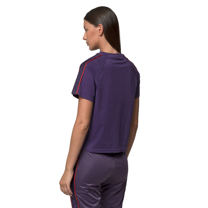 T-Shirts & Top_WOMAN_    ADI_T-Shirt_Violet Anil - Red Md Coral - Commercial 6