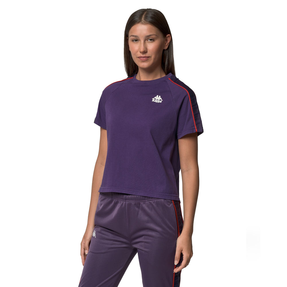 T-Shirts & Top_WOMAN_    ADI_T-Shirt_Violet Anil - Red Md Coral - Commercial 5