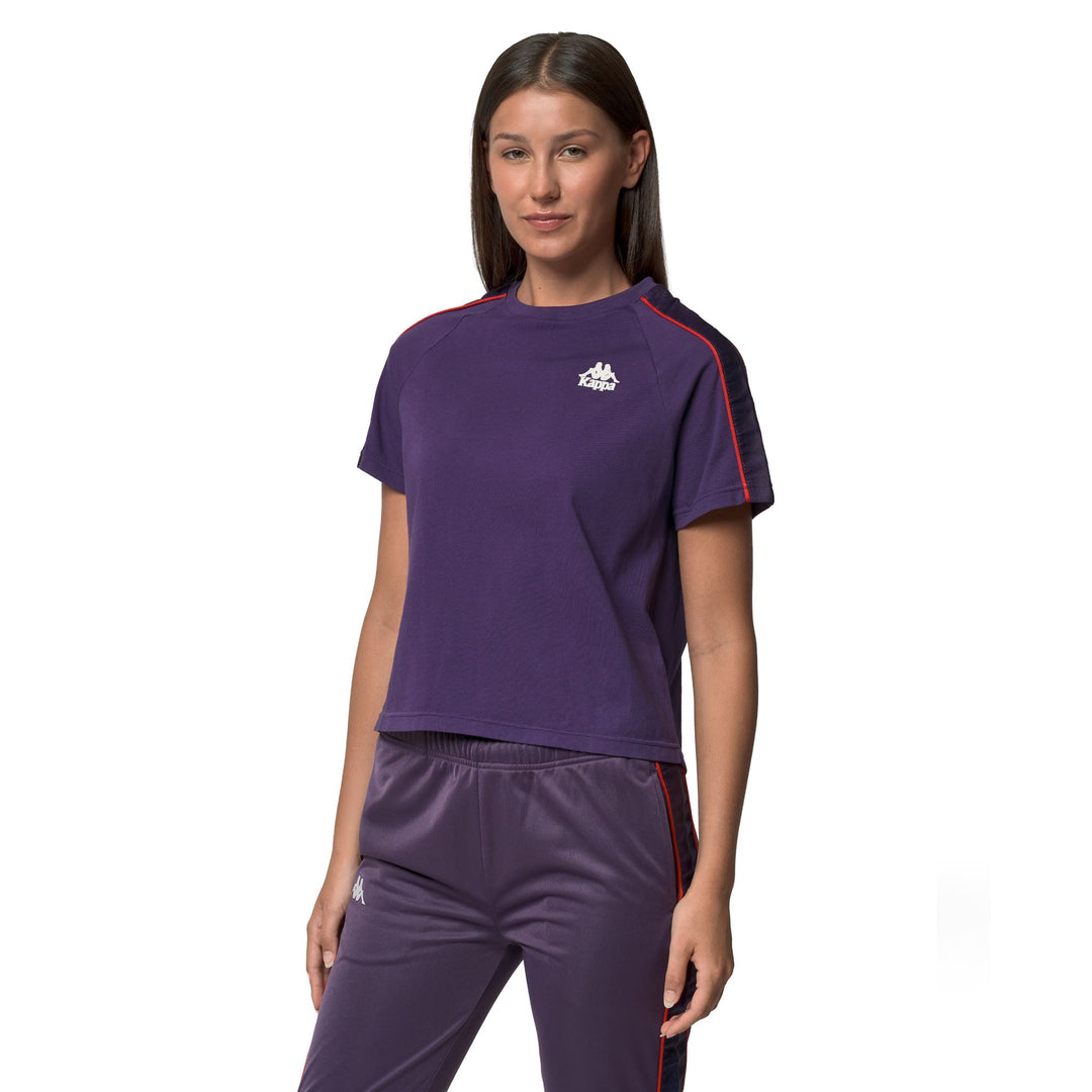 T-Shirts & Top_WOMAN_    ADI_T-Shirt_Violet Anil - Red Md Coral - Commercial 5
