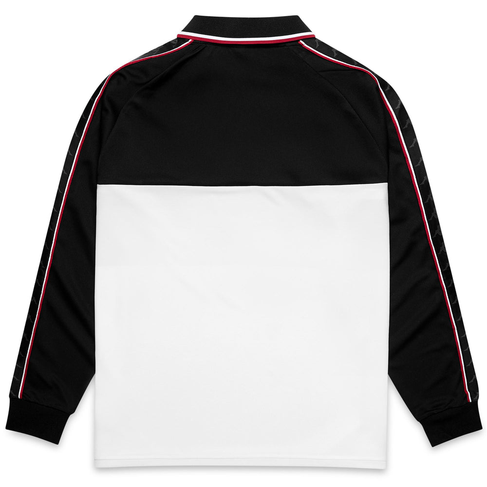 Active Jerseys_MAN_  ONIKA_Polo Shirt_Black - White - Red Racing - DressedFront