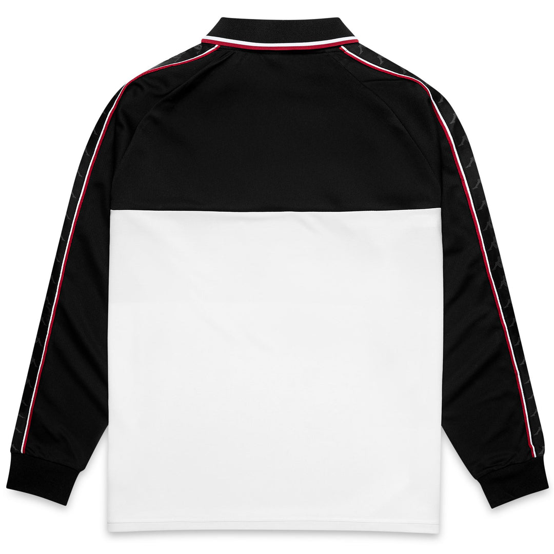 Active Jerseys_MAN_  ONIKA_Polo Shirt_Black - White - Red Racing - DressedFront