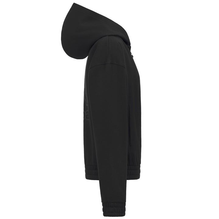 Fleece_Woman_ SYMI_Hoodie Full Zip_Black - Commercial 2