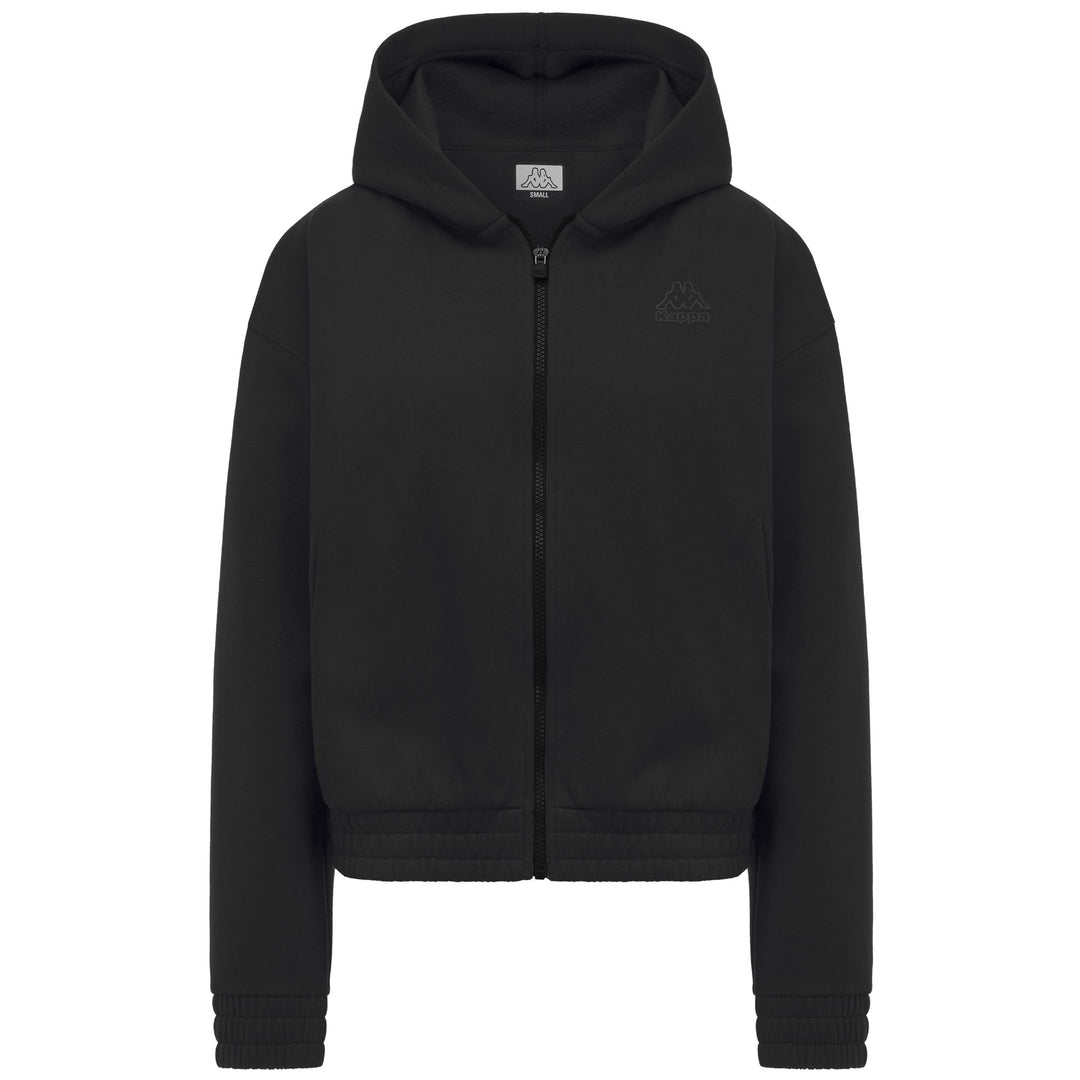 Fleece_Woman_ SYMI_Hoodie Full Zip_Black - Commercial 1
