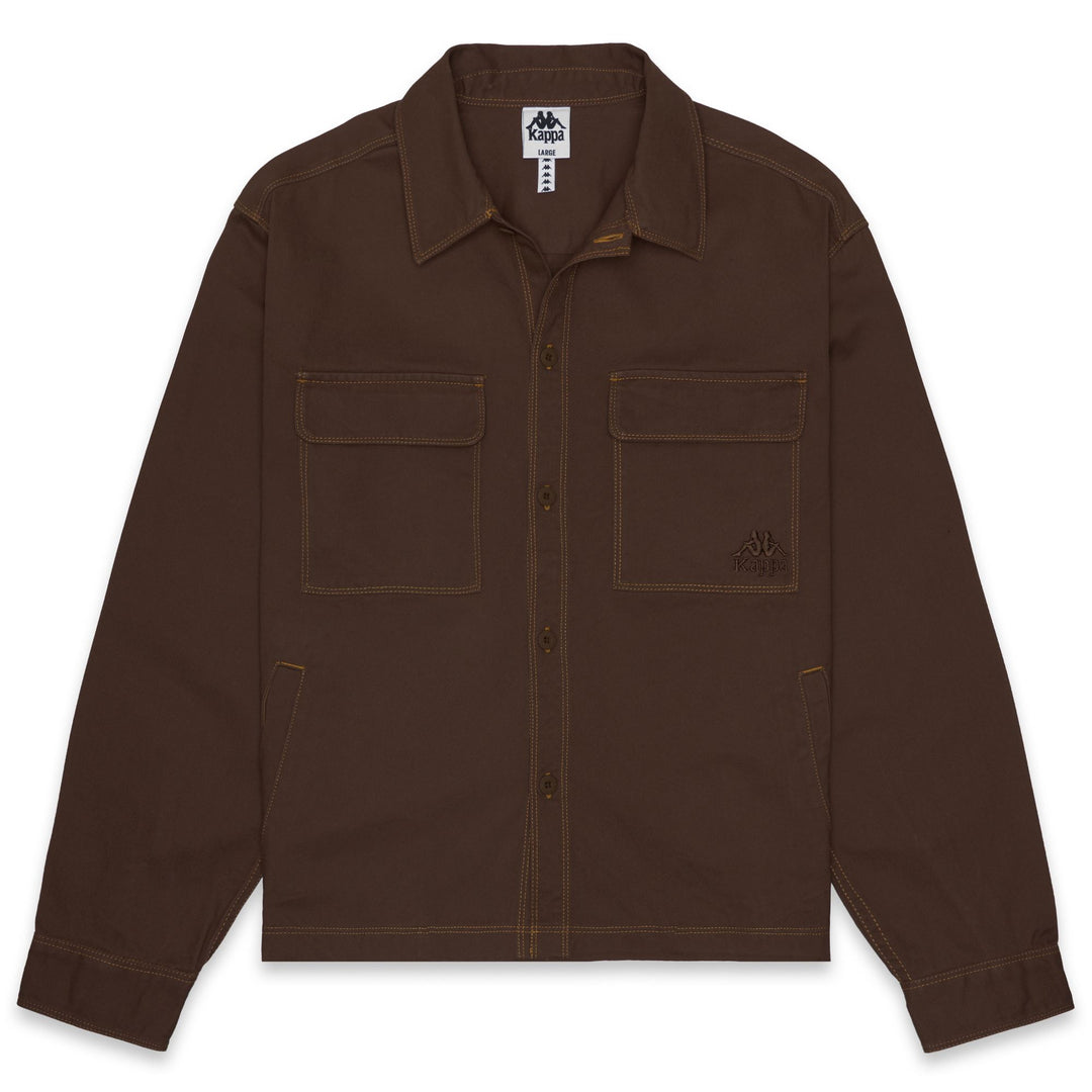Overshirts_MAN_ OLIVIO_Overshirts_Brown Castagna - Commercial 1