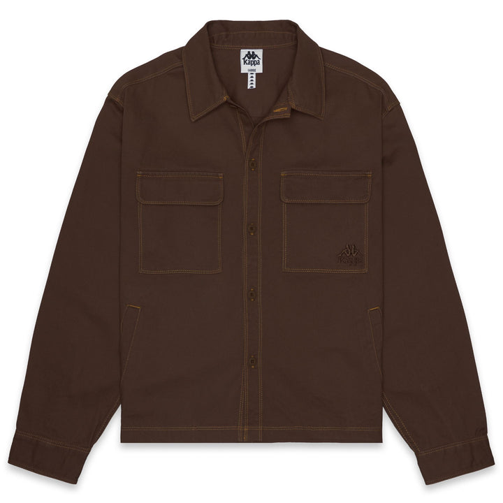 Overshirts_MAN_ OLIVIO_Overshirts_Brown Castagna - Commercial 1