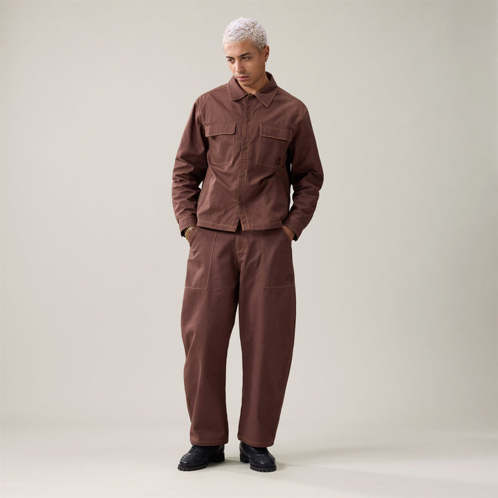 Overshirts_MAN_ OLIVIO_Overshirts_Brown Castagna - Commercial 7