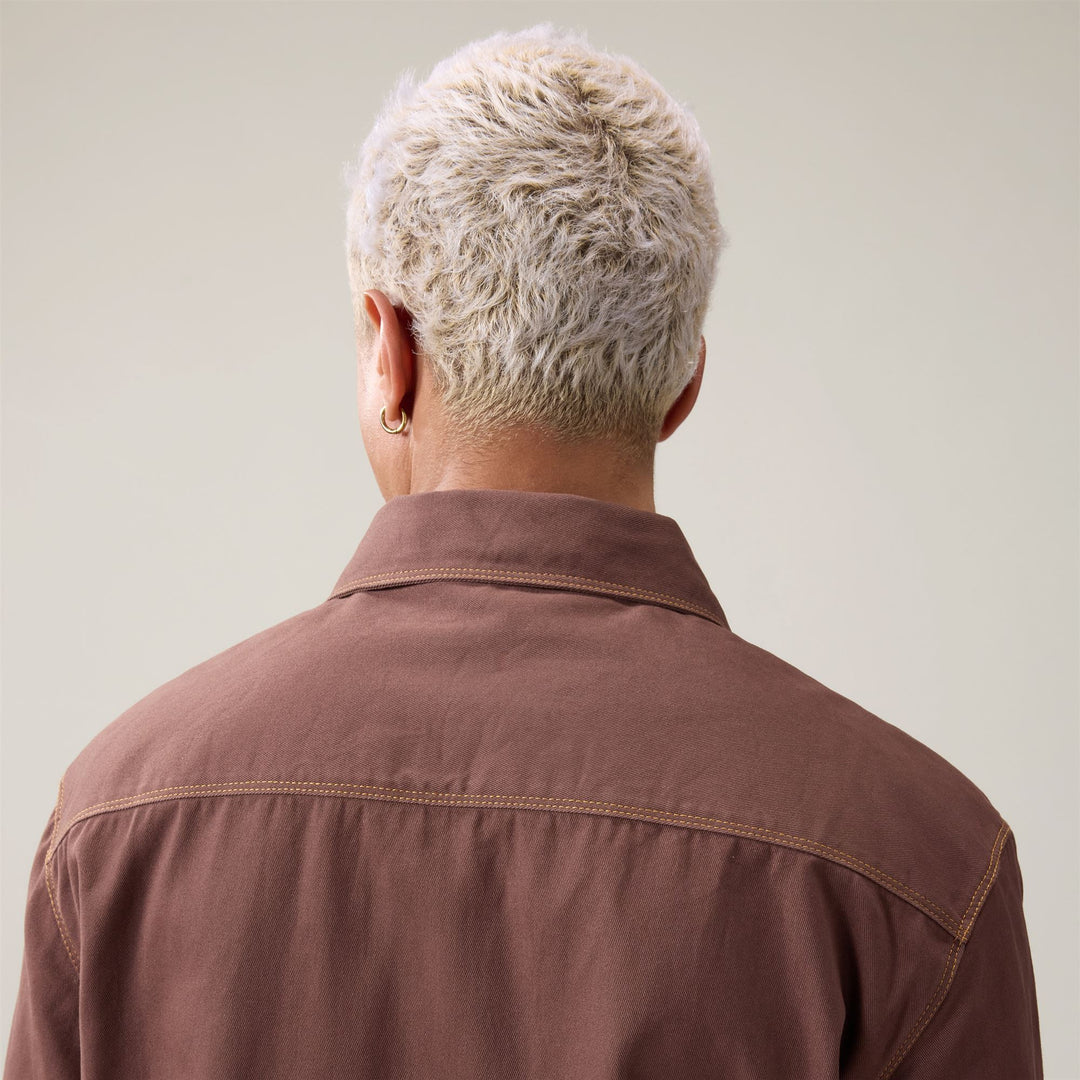 Overshirts_MAN_ OLIVIO_Overshirts_Brown Castagna - Commercial 6