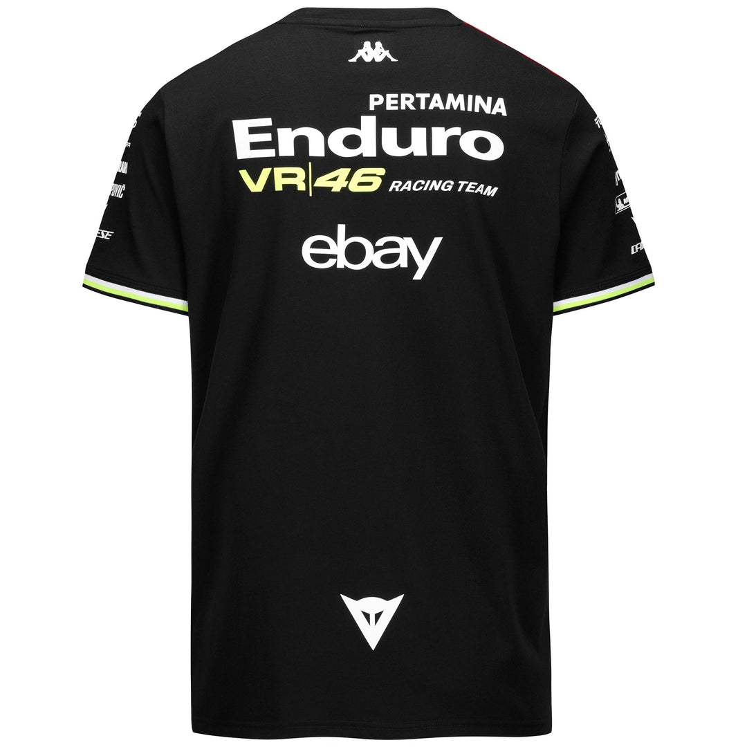 Active Jerseys_MAN_AMIRIM VR46_Shirt_Black - Neon Yellow - Red Flame - DressedSide