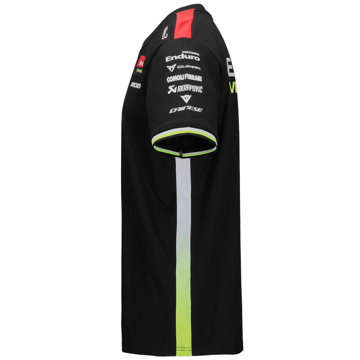 Active Jerseys_MAN_AMIRIM VR46_Shirt_Black - Neon Yellow - Red Flame - DressedBack