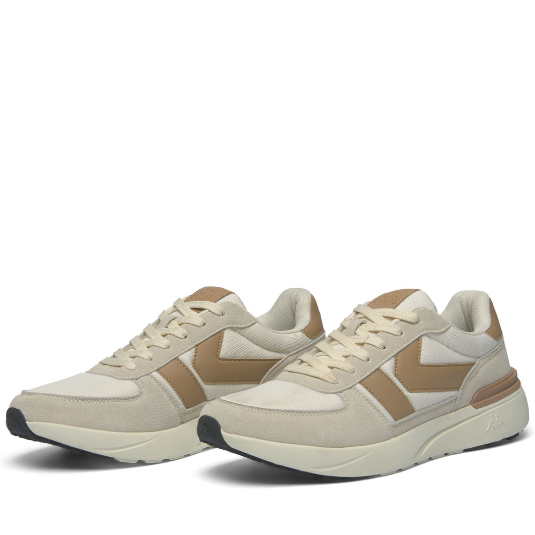 Sneakers_Unisex_ERACLIS_Low Cut_White Asparagus-BROWN CARTOUCHE - Commercial 2