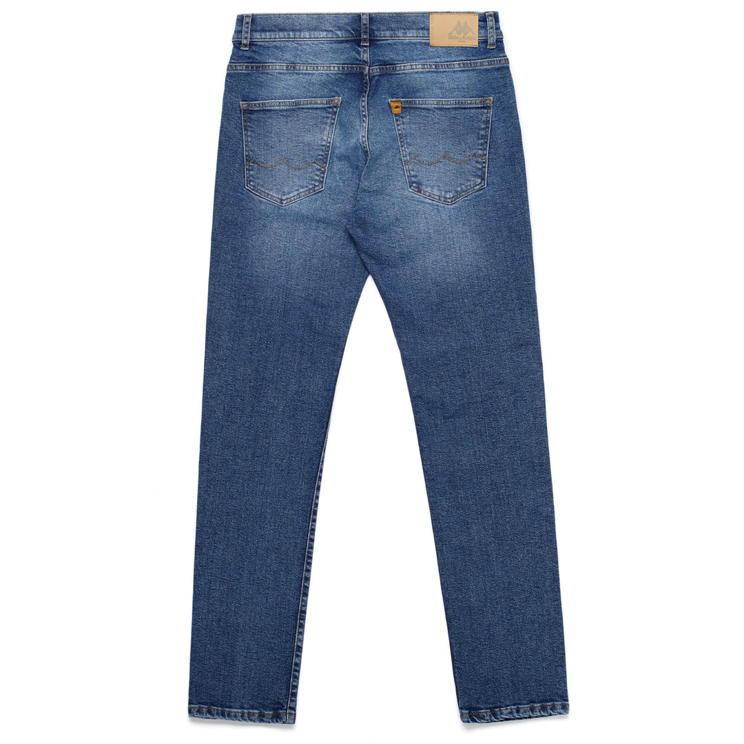 Pants_MAN_HUGES_5 Pockets_Mid Blue Indigo - DressedFront