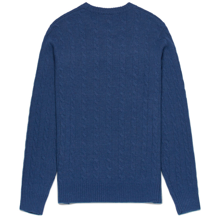 Knitwear_MAN_HERBIE_Pull Over_Blue Dk Riviera - DressedFront