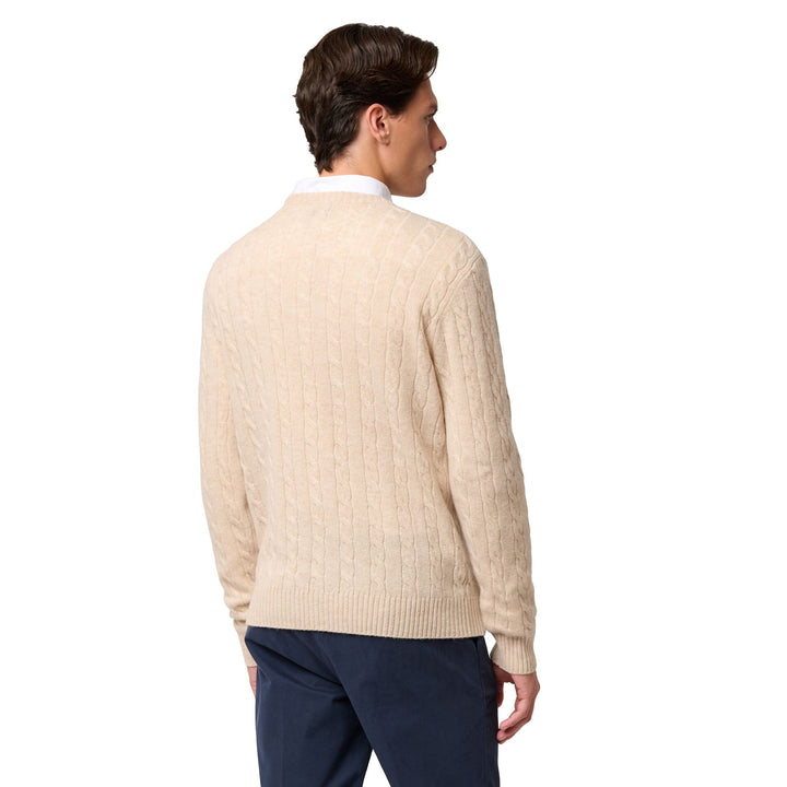 Knitwear_Man_HERBIE_Pull Over_Beige Clay - Detail