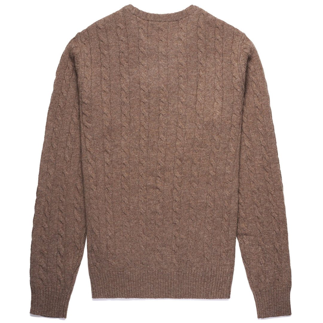 Knitwear_MAN_HERBIE_Pull Over_Brown Natural - DressedFront