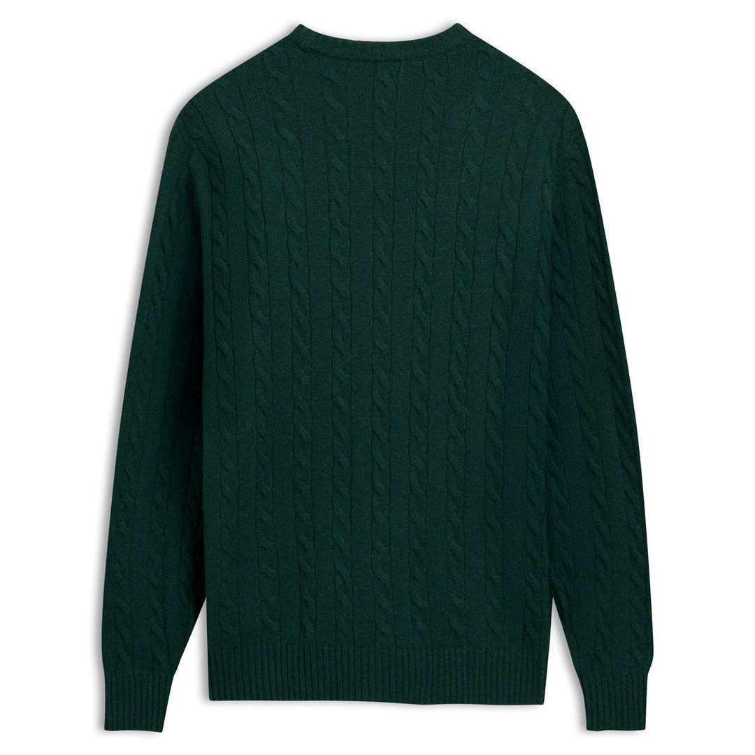 Knitwear_Man_HERBIE_Pull Over_Green June - DressedFront