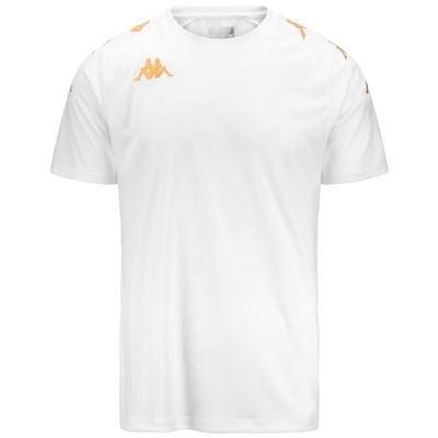 KAPPA4SOCCER white tshirt with gold detail
