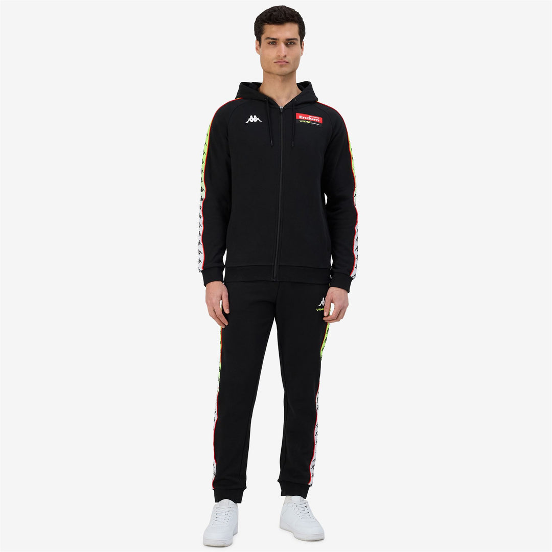 TAJA VR46 TRAVEL - Fleece - Hoodie Full Zip - MAN - Black